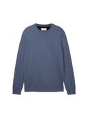 Tom Tailor sweter niebieski okrągły rozmiar L