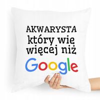 Prezent Poduszka Dla Akwarysty Akwariarza Z Nadrukiem Ze Zdjęciem