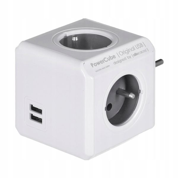 Allocacoc Przedłużacz PowerCube Original USB Grey zdjęcie 3