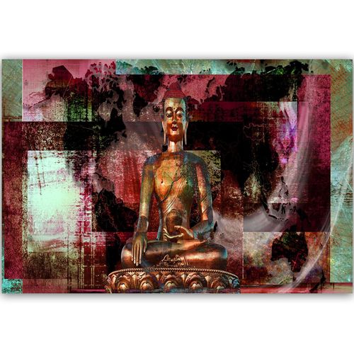 Obraz na płótnie - Canvas, Budda abstrakcyjny 90x60 na Arena.pl