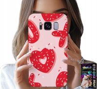 ETUI DO SAMSUNG GALAXY S8 - KOBIECE, MODNE WZORY XOXO SERCE + FOLIA