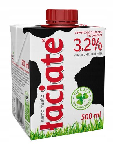 10x Mleko UHT Łaciate 3.2% 0.5l na Arena.pl