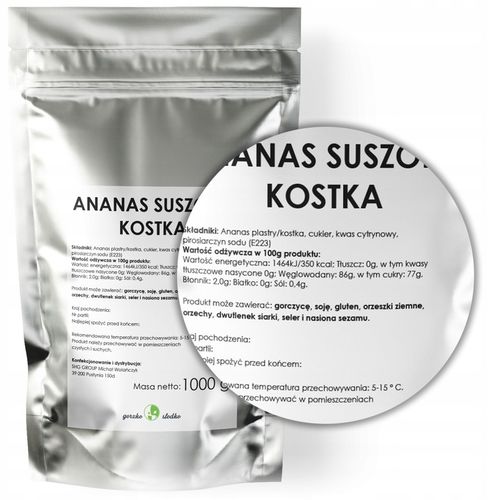 ANANAS KOSTKA smaczna przekąska 1kg na Arena.pl