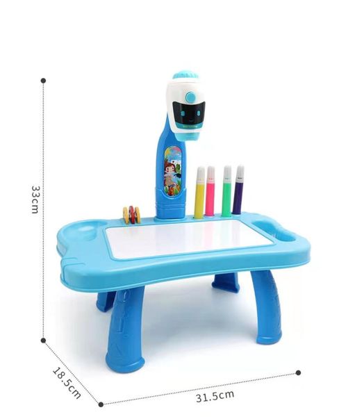 Mini Projektor Robot Stolik 2w1 Akcesoria Niebieski zdjęcie 4