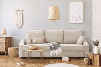 Kanapa DORMA z funkcją spania TKANINA SZTRUKSOWA