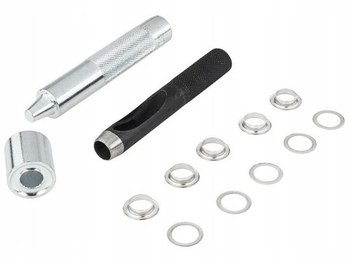 OCZKA DZIURKACZ ZAKUWARKA NAPY 12MM DO PLANDEK NAMIOTÓW ZESTAW 100 na Arena.pl