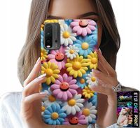 ETUI DO XIAOMI REDMI 9T - KOLOROWE KWIATKI, STOKROTKI FUTERAŁ CASE