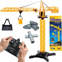 ŻURAW DŹWIG BUDOWLANY ZABAWKA NA PILOTA ZDALNIE STEROWANY 55CM DLA DZIECI