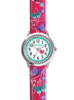 CLOCKODILE Różowy zegarek dla dziewczynek MOTYL