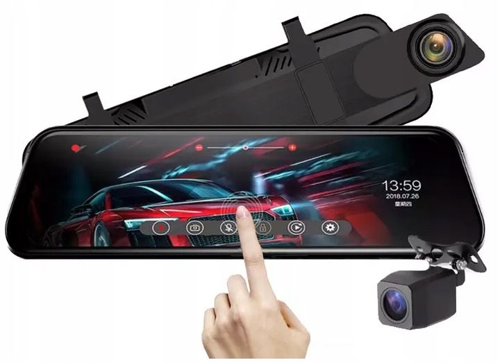 WIDEOREJESTRATOR SAMOCHODOWY LUSTERKO TYŁ RAMKA zdjęcie 11