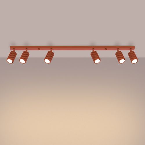 Plafon KARBON 6L ochra czerwona na Arena.pl