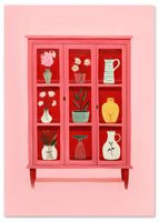 Plakat czerwona szafa ilustracja 40x50 cm