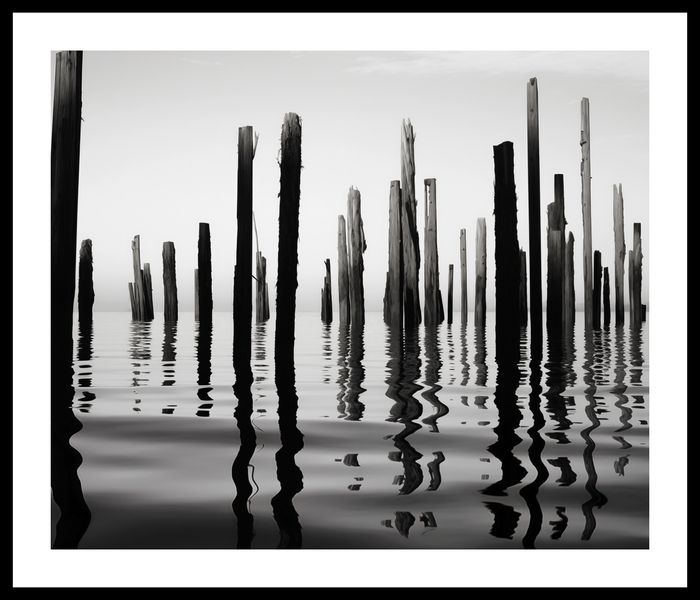 Plakat 60x50cm Refleksje Nad Wodą zdjęcie 3