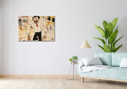 Obraz 90x60cm Chaos w Miasteczku na Arena.pl