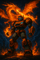 Opłatek na tort Robot Samochodowy Humanoidalny Transformers Postać A4