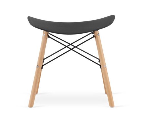 Taboret KORFU - czarny x 4 na Arena.pl