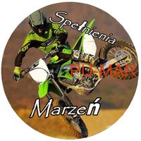 Opłatek na tort Urodziny 18 30 40  Motor Harley Davidson Yamaha Vsk Cross