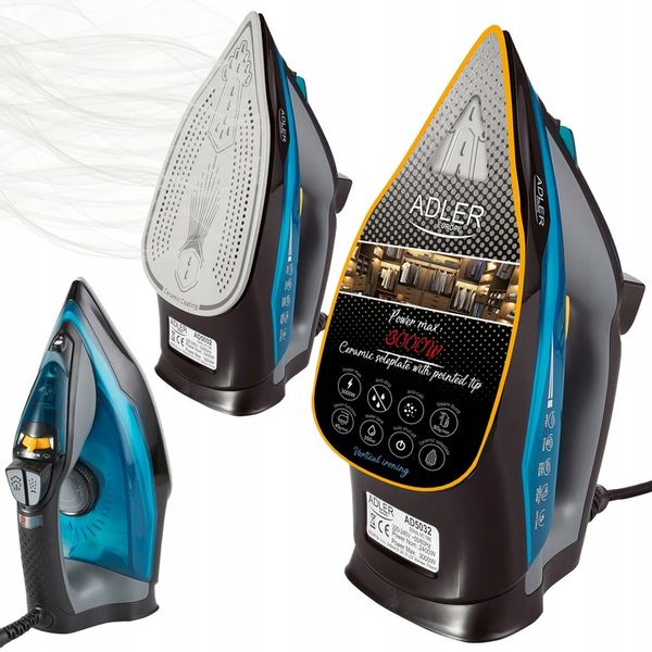 ŻELAZKO PAROWE 3000W STRAŻAK ANTI-CALC ANTI-DRIP zdjęcie 5