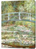 Obraz 70x100cm Bridge over a Pond of Water Lilies, Monet Vintage