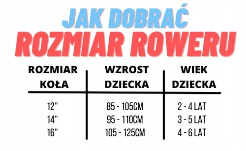 ROWER DZIECIĘCY CZERWONY LEKKA RAMA BOCZNE KÓŁKA ODBLASKI ROWEREK 16 CALI na Arena.pl