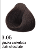 Allwaves Cream Color farba do włosów, koloryzacja trwała, 100 ml 3.05 gorzka czekolada