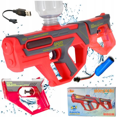 PISTOLET NA WODĘ ELEKTRYCZNY KARABIN MIOTACZ WODY AUTOMAT ARMATKA USB na Arena.pl