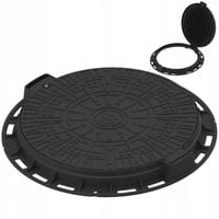 POKRYWA WŁAZ STUDNI DEKIEL STUDZIENKI SZAMBA A15 PLASTIK OKRĄGŁA 600