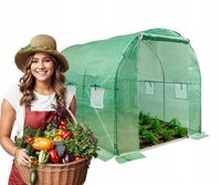 TUNEL FOLIOWY OGRODOWY SZKLARNIA 300x200x200 NAMIOT PREMIUM 6m² FOLIAK