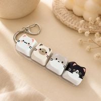Nowy brelok do kluczy w kształcie kota, clicker, fidget antystresowy