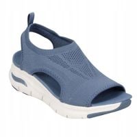 SANDAŁY DAMSKIE SPORTOWE SIATKA ODDYCHAJĄCE ELEGANCKIE MIĘCIUTKIE NIEBIESKI