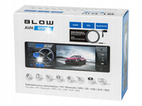RADIO SAMOCHODOWE 1-DIN EKRAN 4" USB SD RDS BLUETOOTH PILOT BATERIA ZESTAW