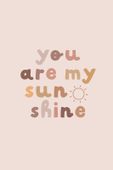 Plakat 20x30cm Wzory dla Dzieci, Dziewczynki Do Pokoju - Sunshine