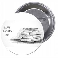 Przypinki buttony HAPPY TEACHER'S DAY ŚWIETNA CENA