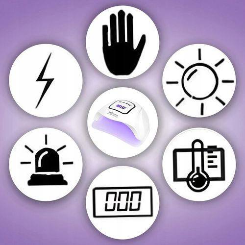 LAMPA UV DO PAZNOKCI LED 80W DO HYBRYD ŻELI MOCNA SUN X5 MAX BIAŁA LCD na Arena.pl