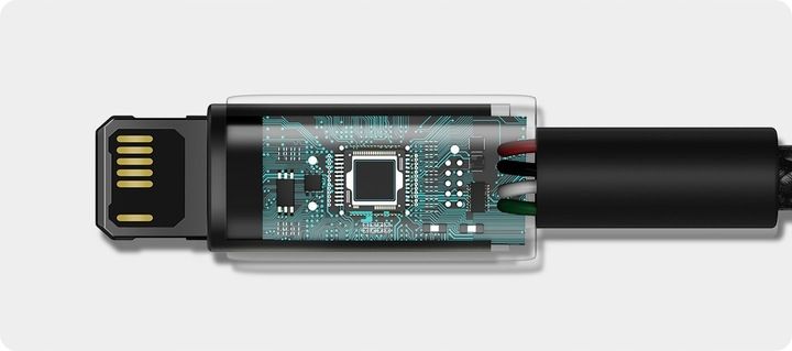 BASEUS MOCNY KABEL USB DO LIGHTNING IPHONE IPAD PRZEWÓD OPLOT 2.4A 2M zdjęcie 7