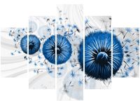 105CM 150CM OBRAZ 5 ELEM NIEBIESKIE DMUCHAWCE 5 DRUK