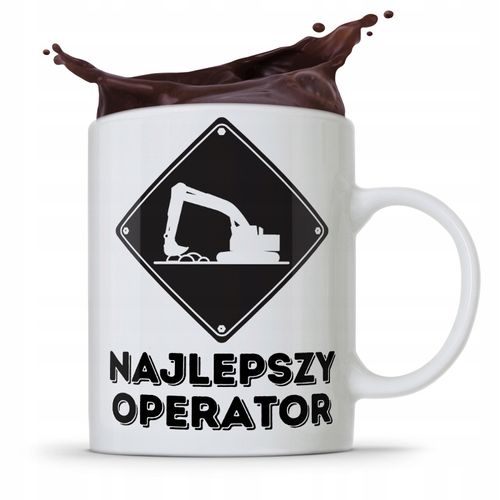 Kubek Budowlańca Majstra Najlepszy Operator Z Nadrukiem Ze Zdjęciem na Arena.pl