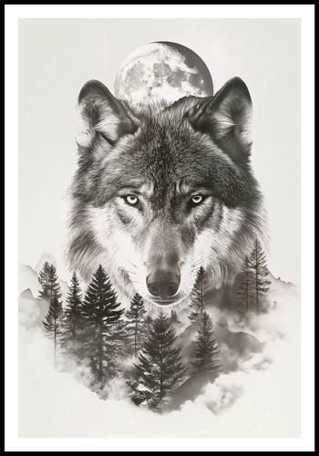 Plakat 61x90,5cm Wilczy Duch Lasu na Arena.pl