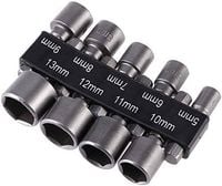 zestaw kluczy nasadowych 5-13 mm 9szt adapter