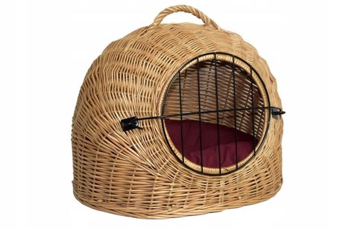 Transporter wiklinowy BUDA dla kota + poduszka na Arena.pl