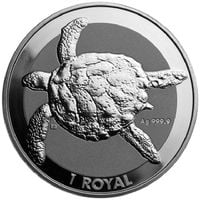 British Indian Ocean Territory: Sea Turtle 1 Royal 1 uncja Srebra 2020