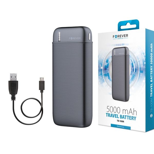 Forever PowerBank 5000 mAh czarny zdjęcie 5
