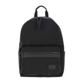 Plecak męski czarny na laptopa elegancki skórzany miejski 45x30x17 cm