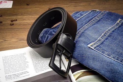 Męski Pas SKÓRZANY do Spodni JEANS szeroki 120cm na Arena.pl