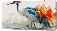 Obraz 90x50cm Żuraw w Akwareli