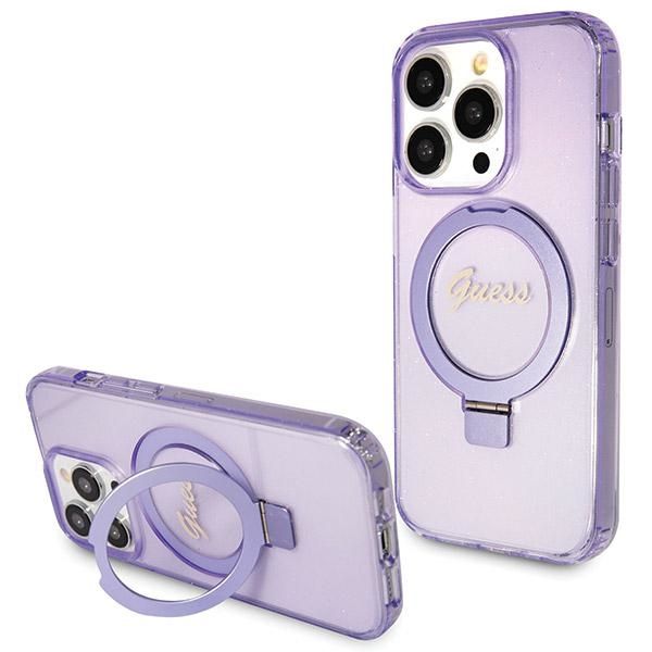 Etui Guess do iPhone 14 Pro, Fioletowy, MagSafe zdjęcie 1