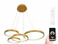 Lampa sufitowa OSLO IV pilot ring żyrandol LED Tuya Wobako