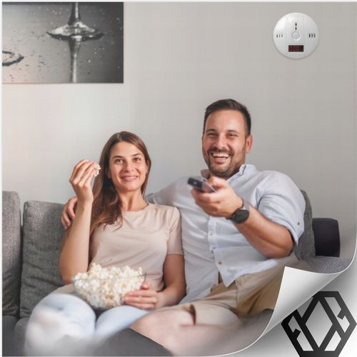 CZUJNIK CZADU TLENKU WĘGLA DETEKTOR CO BEZPRZEWODOWY LCD GŁOŚNY 85dB na Arena.pl