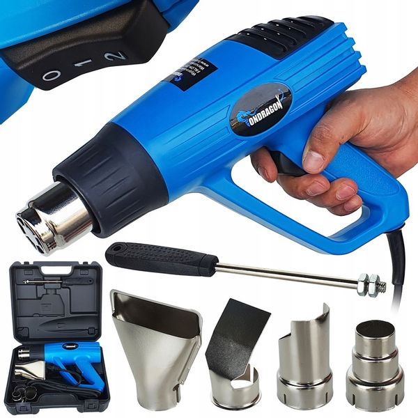 OPALARKA ELEKTRYCZNA 2000W 2 BIEGI 4 DYSZE WALIZKA zdjęcie 1