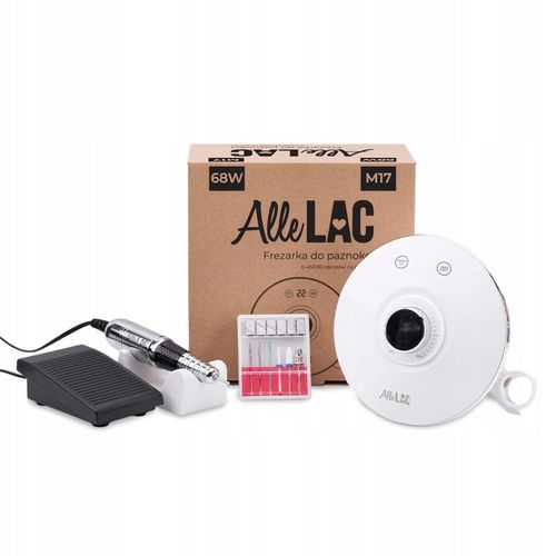 Profesjonalna Frezarka Do Paznokci ALLELAC M17 68W Biała + Frezy na Arena.pl